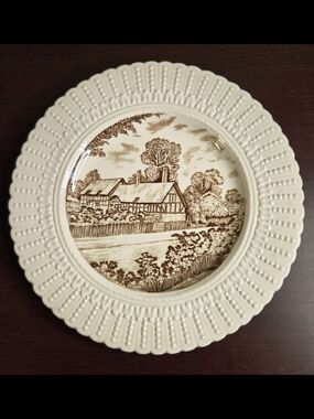 Vintage Royal Cauldon England Dinner Plate - Anne Hathaway's Cottage - 9.5"